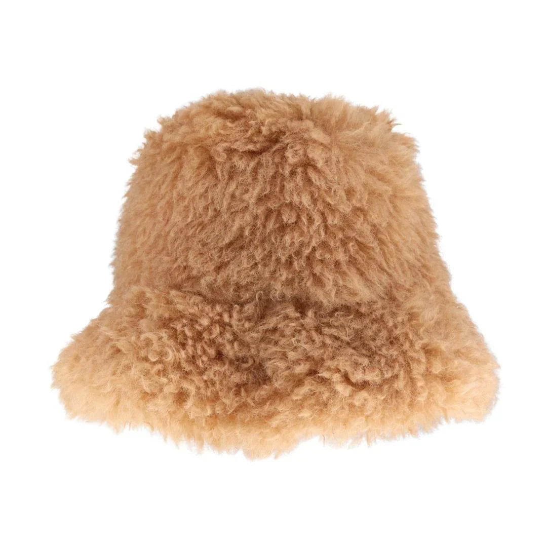 Camel Fur Bucket Hat offers a luxurious blend of style and functionality. Crafted with high-quality fur, it provides exceptional warmth and a soft, comfortable fit. Perfect for cold weather, this hat adds a sophisticated touch to your wardrobe while ensuring protection against the elements. Its timeless design makes it a versatile accessory for both casual and refined looks. 