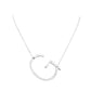 Silver G Monogram Metal Pendant Necklace. Beautifully crafted design adds a gorgeous glow to any outfit. Jewelry that fits your lifestyle! Perfect Birthday Gift, Anniversary Gift, Mother's Day Gift