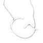 Silver G Monogram Metal Pendant Necklace. Beautifully crafted design adds a gorgeous glow to any outfit. Jewelry that fits your lifestyle! Perfect Birthday Gift, Anniversary Gift, Mother's Day Gift
