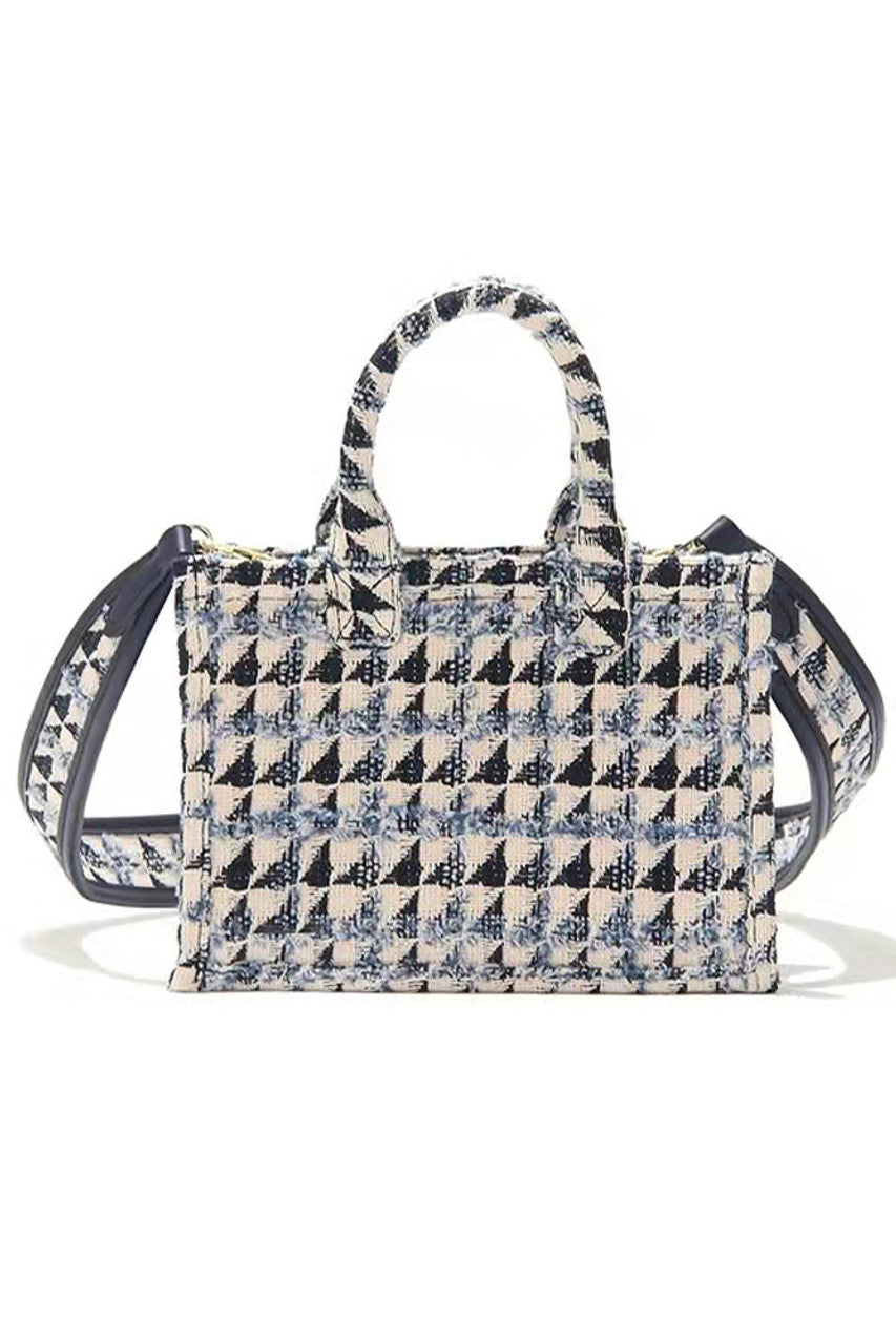 Denim Geometric Mini Tote Bag combines sleek design with practical functionality. Its compact size is perfect for carrying essentials while maintaining a modern, structured silhouette. Crafted with attention to detail, this tote offers durability and style, making it an ideal accessory for both casual outings and professional settings. Its geometric shape adds a contemporary edge, ensuring you stand out with understated sophistication.