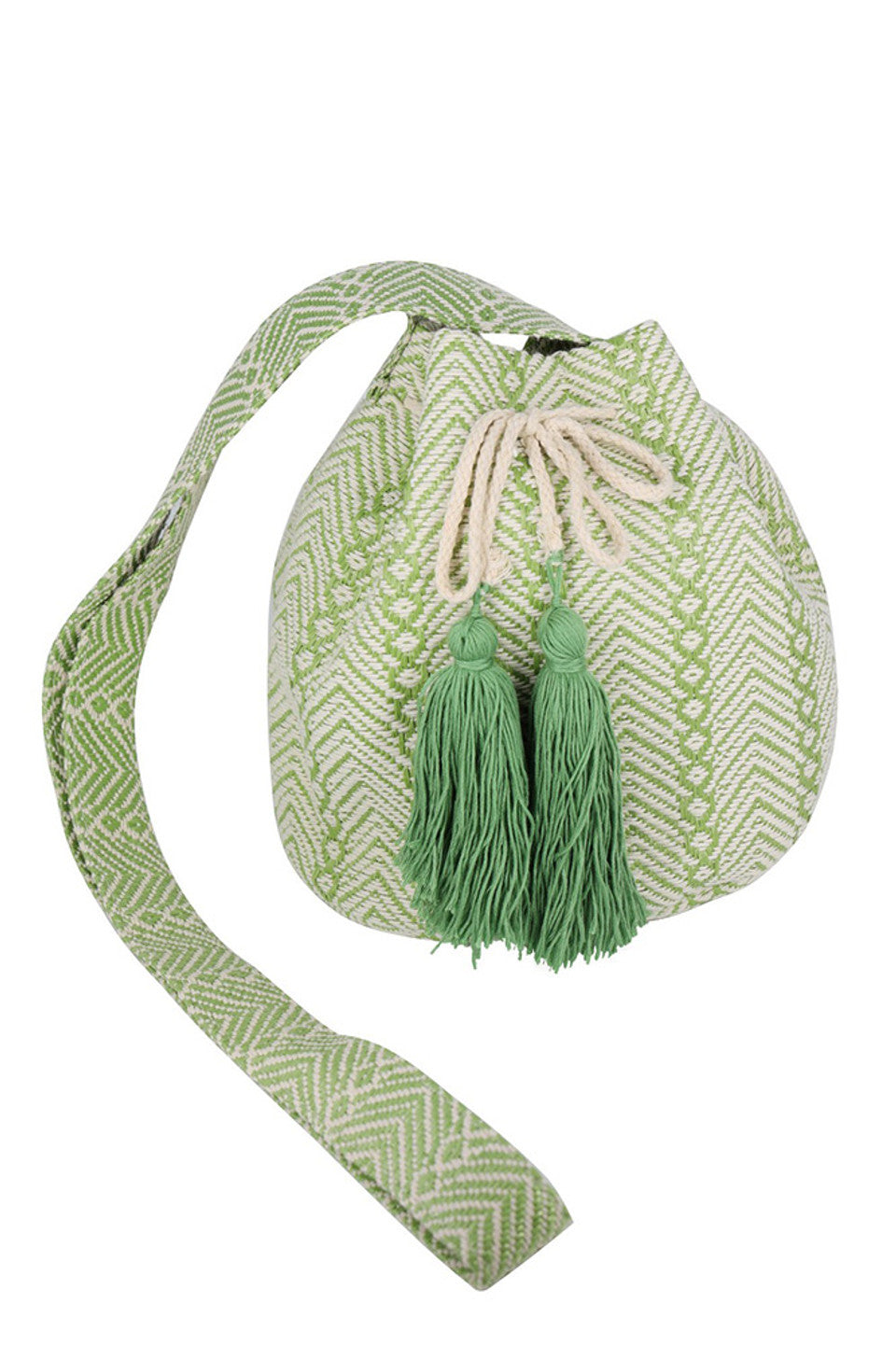 Green Geometric Pattern Bucket Bag combines modern design with practical functionality. Its distinctive geometric print adds a contemporary edge, while the bucket shape offers ample space for daily essentials. Crafted for durability and style, this bag is an expert choice for those seeking a versatile accessory that complements both casual and sophisticated outfits.