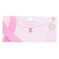 Trendy Gold Dipped Enamel Pink Ribbon Pendant Necklace. Beautifully crafted design adds a gorgeous glow to any outfit. Jewelry that fits your lifestyle! Perfect Birthday Gift, Anniversary Gift, Mother's Day Gift, Anniversary Gift, Graduation Gift, Prom Jewelry, Just Because Gift, Thank you Gift.