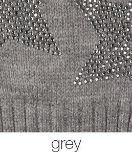 C.C Real Fur Pom With Rhinestones Hat