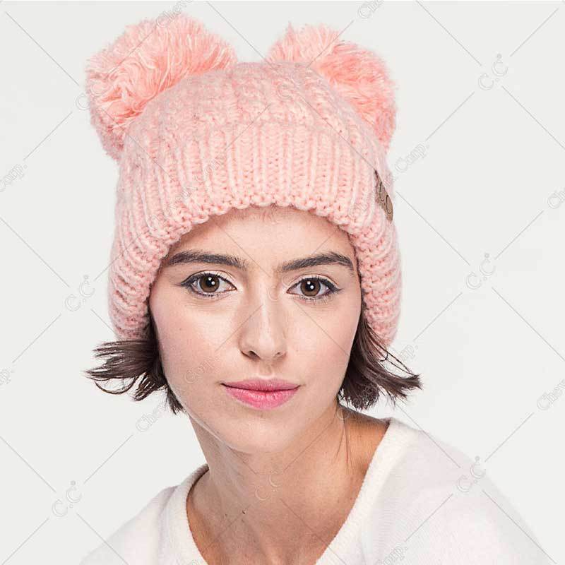 C.C Double Pom Beanie