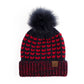 C.C Heart Beanie With Faux Fur Pom