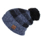 C.C Buffalo Check Pattern Beanie Hat With Fuzzy Lining