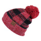 C.C Buffalo Check Pattern Beanie Hat With Fuzzy Lining