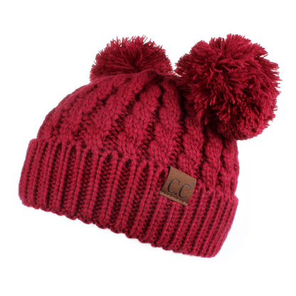 C.C Double Pom Beanie