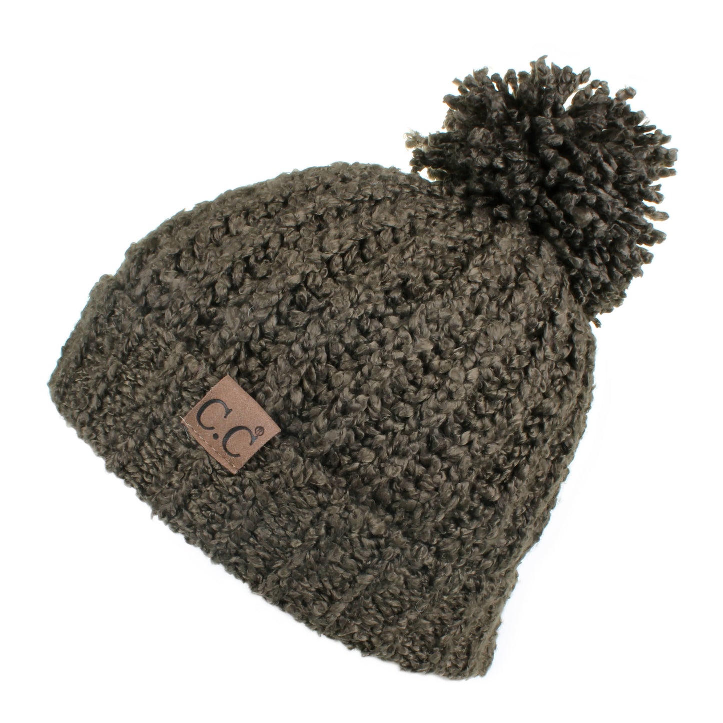 C.C New Chenille Hat With Pom