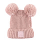 C.C Double Faux Fur Pom Beanie Hat