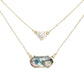 Abalone Heart Hexagon Bead Pendant Double Layered Necklace. Beautifully crafted design adds a gorgeous glow to any outfit. Jewelry that fits your lifestyle! Perfect Birthday Gift, Anniversary Gift, Mother's Day Gift, Anniversary Gift, Graduation Gift, Prom Jewelry, Just Because Gift, Thank you Gift.