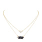 Black Heart Hexagon Bead Pendant Double Layered Necklace. Beautifully crafted design adds a gorgeous glow to any outfit. Jewelry that fits your lifestyle! Perfect Birthday Gift, Anniversary Gift, Mother's Day Gift, Anniversary Gift, Graduation Gift, Prom Jewelry, Just Because Gift, Thank you Gift.