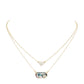 Abalone Heart Hexagon Bead Pendant Double Layered Necklace. Beautifully crafted design adds a gorgeous glow to any outfit. Jewelry that fits your lifestyle! Perfect Birthday Gift, Anniversary Gift, Mother's Day Gift, Anniversary Gift, Graduation Gift, Prom Jewelry, Just Because Gift, Thank you Gift.