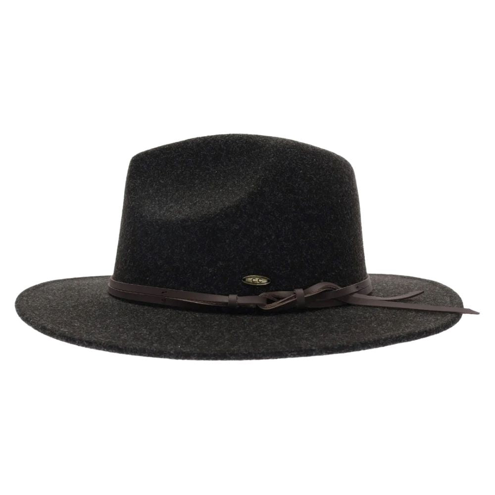 Heather-Black-A beautiful shorter brim panama hat with a hitch knot cord adds to our newest line of Vegan fabric hats!&nbsp; These are your perfect hat for your favorite fall outfit, family pictures, a special occasion, or just because!&nbsp; We are serious when we say, don't wait to get these,