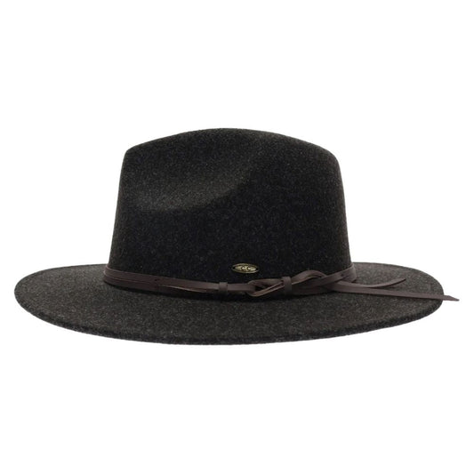 Heather-Black-A beautiful shorter brim panama hat with a hitch knot cord adds to our newest line of Vegan fabric hats!&nbsp; These are your perfect hat for your favorite fall outfit, family pictures, a special occasion, or just because!&nbsp; We are serious when we say, don't wait to get these,
