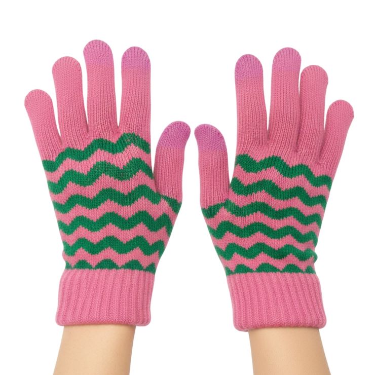 Stay stylish and connected this holiday season with our Holiday Chevron Pattern Smart Touch Winter Gloves. The chic chevron design adds a touch of flair to your winter ensemble, while the smart touch technology keeps you seamlessly texting in the cold. Perfect for busy days or gifting to your fashionable friends. Elevate your winter wardrobe today!