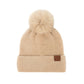 C.C Plush Terry Chenille Pom Beanie
