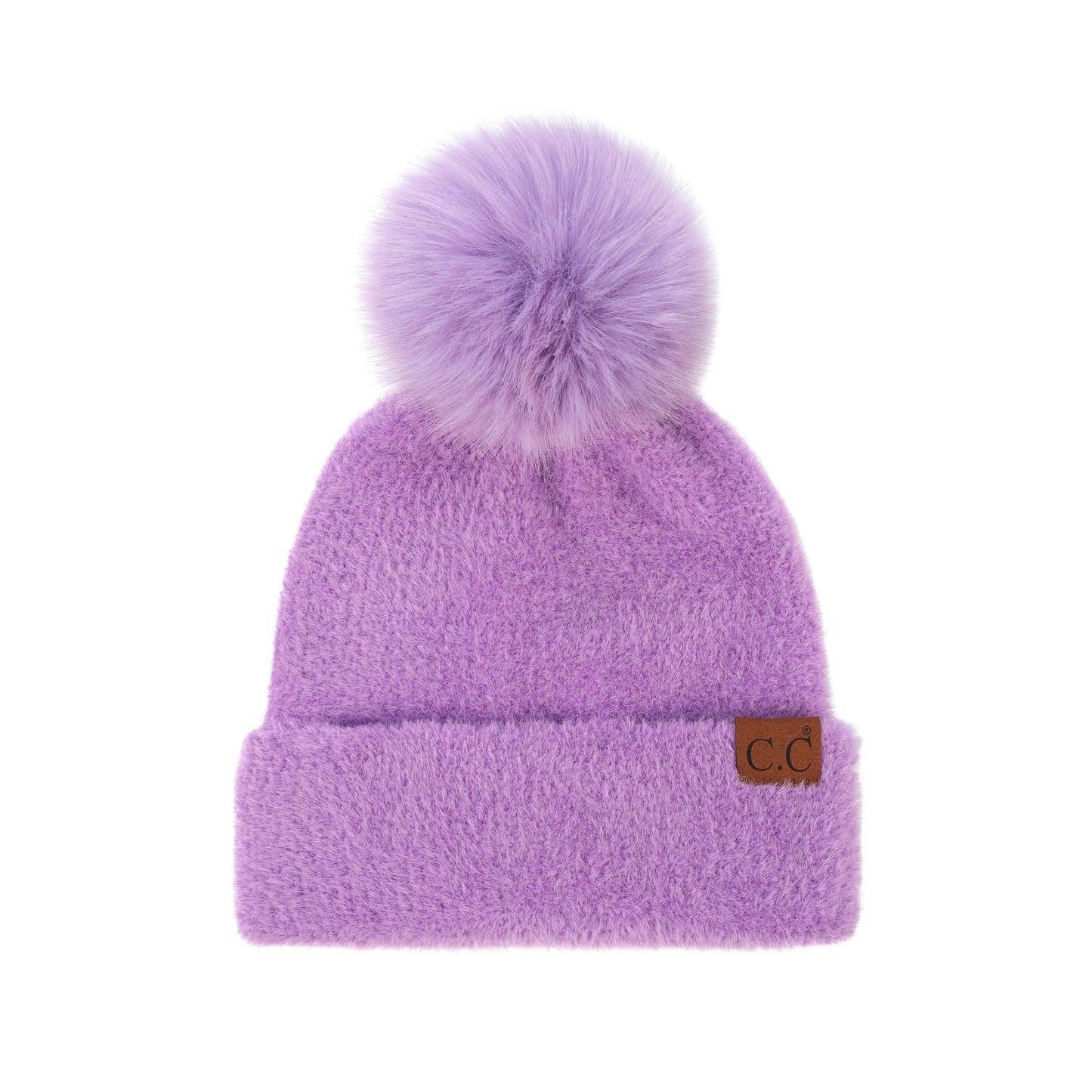 C.C Plush Terry Chenille Pom Beanie