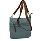 Kaylee Soft PU Vegan Leather 2 in 1 Tote Crossbody Bag - Blue1 - Crossbody Bags
