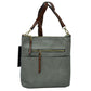 Kaylee Soft PU Vegan Leather 2 in 1 Tote Crossbody Bag - Dark Gray1 - Crossbody Bags