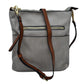 Kaylee Soft PU Vegan Leather 2 in 1 Tote Crossbody Bag - Gray1 - Crossbody Bags
