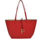 Kendra Reversible Supersoft Vegan Leather Tote Handbag - Red/Beige - Tote Bag