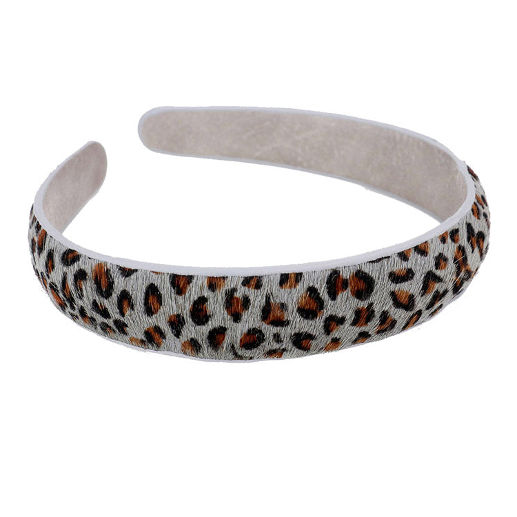 Gray Animal Print Genuine Leather Headband Gray Leopard Print Headband Push back your hair with this trendy headband, spice up any plain outfit & be the ultimate trendsetter with this Gray Leopard Headband, Genuine Calf Hair Headband. Perfect Birthday Gift, Valentine's Day Gift, Anniversary Gift, Mother's Day Gift, Just Because Gift