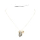 Black Love Metal Disc Teardrop Semi Precious Pendant Necklace. Beautifully crafted design adds a gorgeous glow to any outfit. Perfect Birthday Gift, Valentine's Gift, Anniversary Gift, Mother's Day Gift, Regalo Cumpleanos, Regalo Dia de las Madres, Regalo Dia del Amor, Graduation Gift, Just Because Gift
