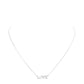 Rhodium Love Rhinestone Embellished Brass Metal Message Pendant Necklace. Beautifully crafted design adds a gorgeous glow to any outfit. Jewelry that fits your lifestyle! Perfect Birthday Gift, Anniversary Gift, Mother's Day Gift, Graduation Gift, Prom Jewelry, Just Because Gift, Thank you Gift, Valentine's Day Gift.