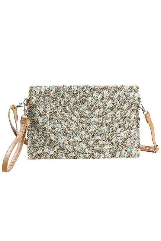 Lurex Mixed Multi Colored Straw Clutch Crossbody Bag combines vibrant hues with a lightweight straw design, offering both style and practicality. Its crossbody strap ensures hands-free convenience, while the mixed colors add a versatile, eye-catching element to any outfit. Ideal for casual outings or summer events, this bag delivers expert craftsmanship with a playful, modern twist. 
