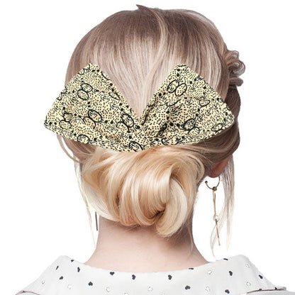 Cream Luxury Patterned Deft Bun Maker Hair Band. Deft Bun Maker Hair Band making you feel extra glamorous. Push back your hair with this pretty Bun Maker Hair Band, add a pop of color to any plain outfit! Be ready to receive compliments. Be the ultimate trendsetter wearing this Deft Bun Maker Hair Band with all your stylish outfits!