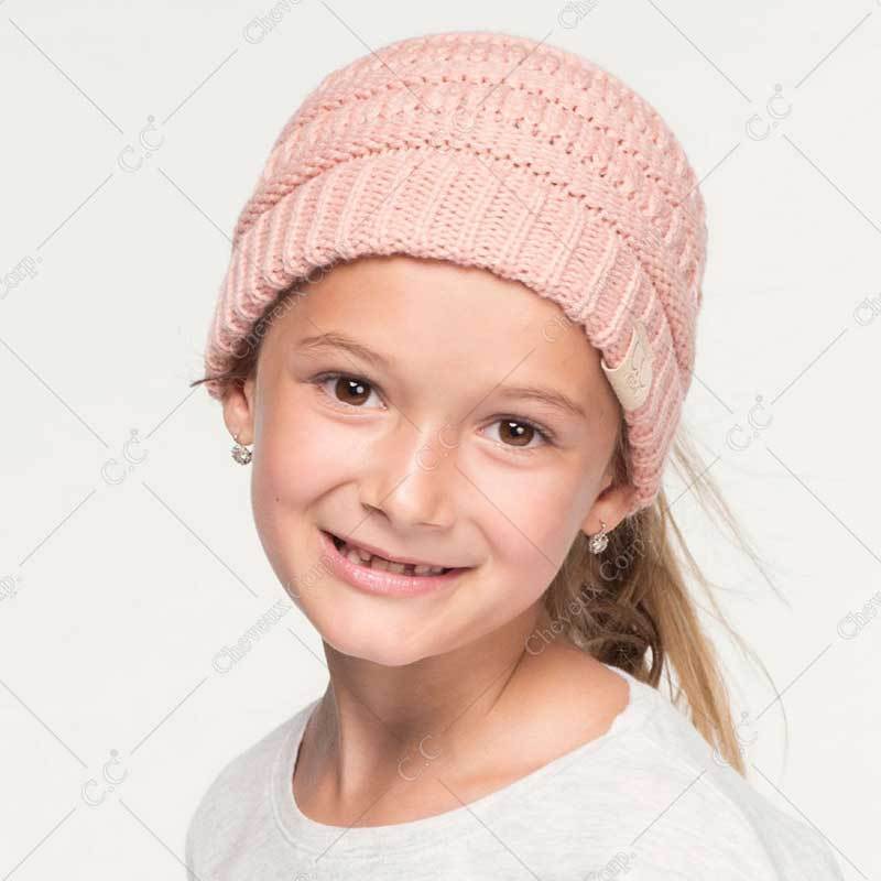 C.C Solid Color Children Beanietail