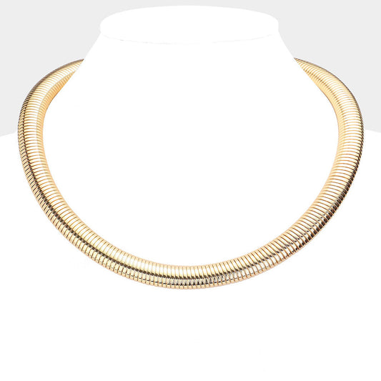 Gold Metal Snake Chain Necklace