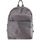 Gray  Modern Vegan Long Lasting Nylon Backpack Multi Purpose Bag; Largely spaced, daily necessities can be put into this fashionable bag, take it to  school, work or a day trip, simple sophistication, dress to impress. Perfect Birthday Gift, Anniversary Gift, Thank you Gift, Nylon Style Backpack, School Bag, Fashion Bag