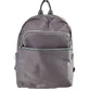 Gray Modern Vegan Long Lasting Nylon Backpack Multi Purpose Bag; Largely spaced, daily necessities can be put into this fashionable bag, take it to  school, work or a day trip, simple sophistication, dress to impress. Perfect Birthday Gift, Anniversary Gift, Thank you Gift, Nylon Style Backpack, School Bag, Fashion Bag