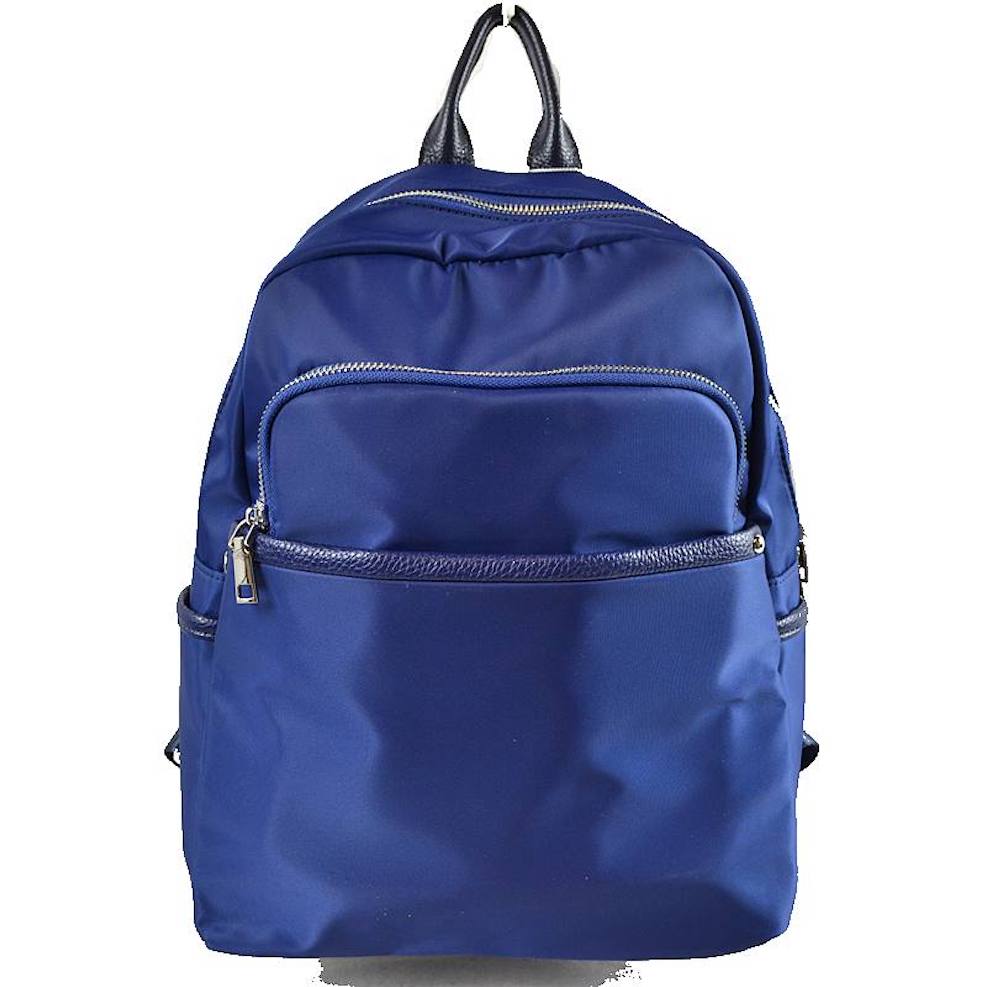Navy Blue Modern Vegan Long Lasting Nylon Backpack Multi Purpose Bag; Largely spaced, daily necessities can be put into this fashionable bag, take it to  school, work or a day trip, simple sophistication, dress to impress. Perfect Birthday Gift, Anniversary Gift, Thank you Gift, Nylon Style Backpack, School Bag, Fashion Bag