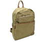 Tan  Modern Vegan Long Lasting Nylon Backpack Multi Purpose Bag; Largely spaced, daily necessities can be put into this fashionable bag, take it to  school, work or a day trip, simple sophistication, dress to impress. Perfect Birthday Gift, Anniversary Gift, Thank you Gift, Nylon Style Backpack, School Bag, Fashion Bag