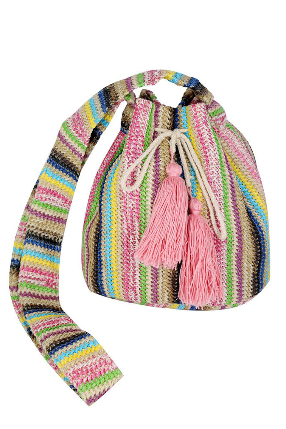 Multi Color Striped Bucket Bag offers a refined blend of vibrant aesthetics and practical design. Crafted with meticulous attention to detail, it features a spacious interior that comfortably accommodates your essentials. Its durable materials ensure lasting use, while the distinctive striped pattern adds a sophisticated pop of color to any outfit. Perfect for those seeking a stylish yet functional accessory, this bucket bag elevates everyday carry with expert craftsmanship.