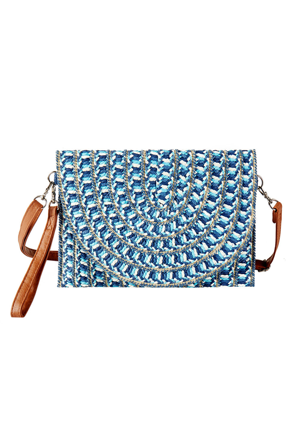 Multi Color Summer Straw Clutch & Crossbody Bag combines vibrant hues with lightweight straw craftsmanship, offering versatile style for warm-weather outings. Its dual functionality as a clutch and crossbody provides convenience and hands-free comfort, while the durable straw material ensures breathability and a natural aesthetic. Ideal for casual day trips or evening events, this bag adds a pop of color and practical elegance to your summer wardrobe. 