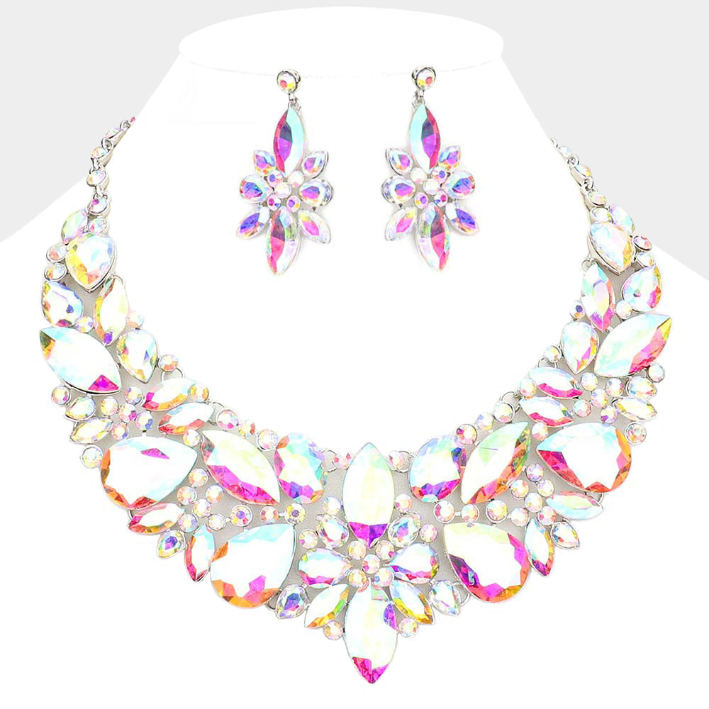 AB Multi Stone Evening Necklace