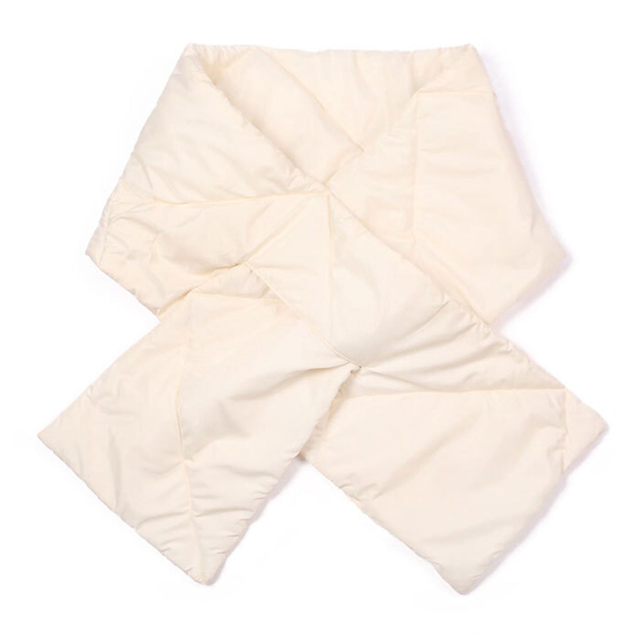 Ivory Padding Oblong Pull Through Scarf, delicate, warm, on trend & fabulous, a luxe addition to any cold-weather ensemble. Great for daily wear in the cold winter to protect you against chill, classic infinity-style scarf & amps up the glamour with plush material that feels amazing snuggled up against your cheeks.
