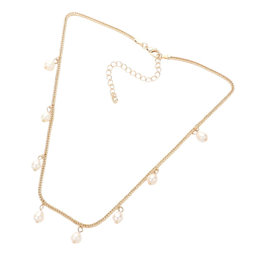 Pearl Station Necklace