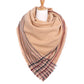 Classic Tan Plaid Check Scarf Blanket Warm Tan Plaid Check Scarf Plaid Wrap, accent your look with this soft, highly versatile plaid muffler. A rugged staple brings a classic look, adds a pop of color & completes your outfit, keeping you cozy & toasty. Perfect Gift Birthday, Holiday, Christmas, Anniversary, Valentine's Day