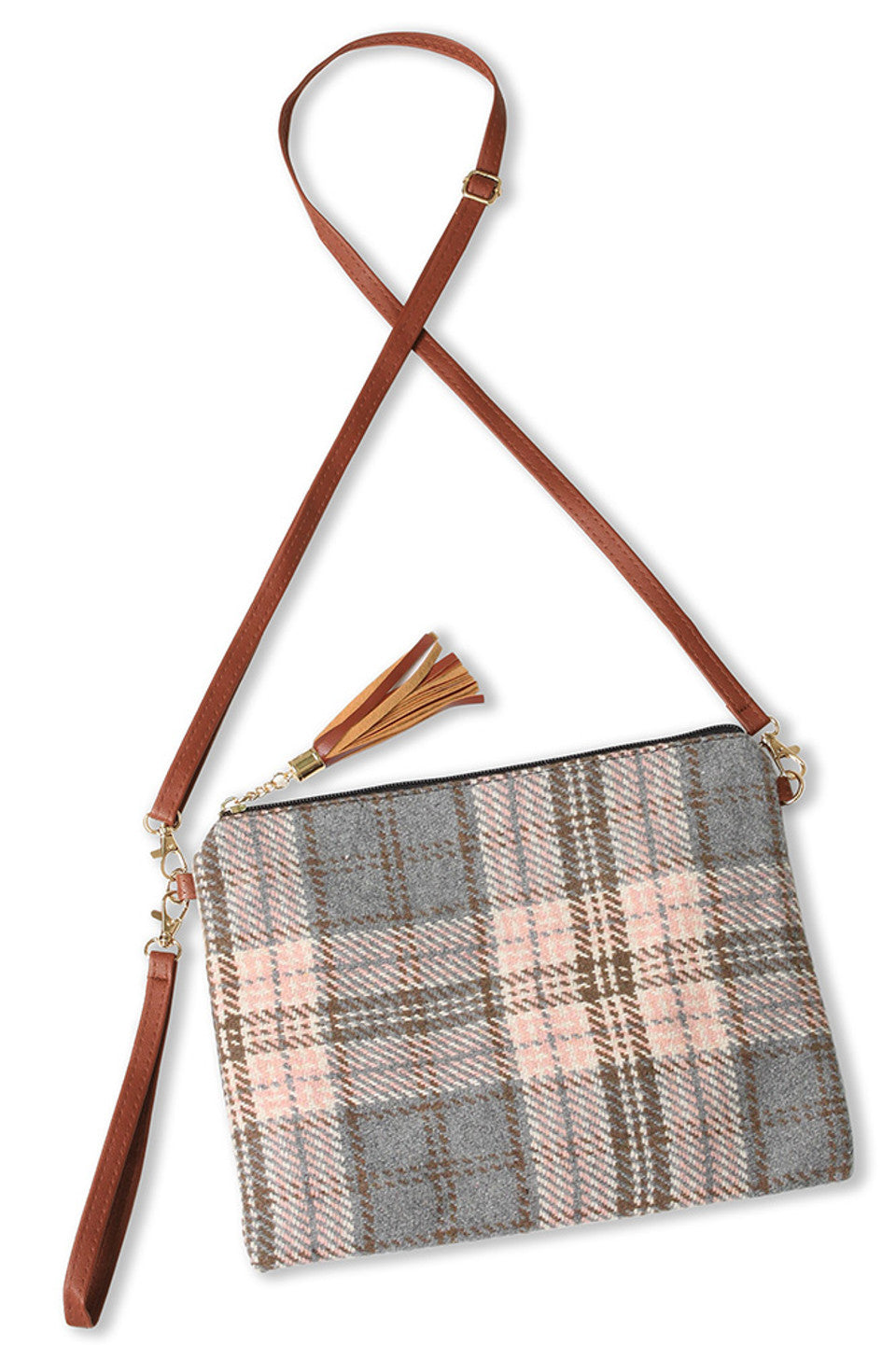 Plaid Pattern Crossbody Bag combines classic style with practical design, featuring a distinctive plaid print that adds sophistication to any look. Designed for convenience, it offers ample space for essentials while maintaining a compact profile. The adjustable strap provides customizable comfort for all-day wear, and durable construction ensures long-lasting performance. Ideal for those who appreciate timeless patterns paired with everyday functionality. 