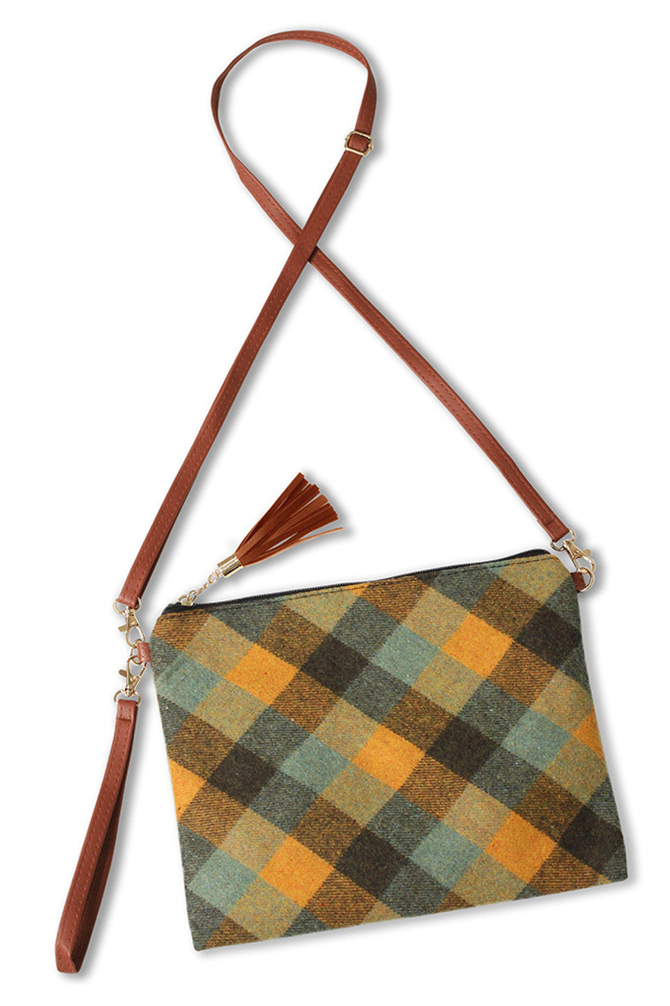 Plaid Pattern Crossbody Bag combines timeless style with practical design. Crafted with a classic plaid pattern, this bag offers a versatile accessory that complements various outfits. Its compact size and adjustable strap provide comfortable, hands-free carrying, ideal for daily use or travel. Durable materials ensure long-lasting wear, while the secure closure keeps your essentials safe. Perfect for those seeking a blend of fashion and functionality in a single accessory. 