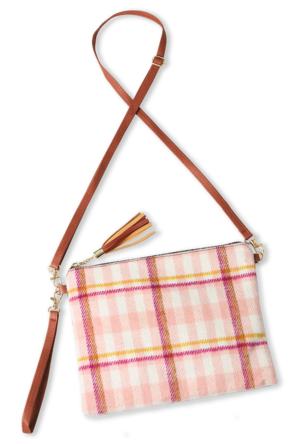 Plaid Pattern Crossbody Bag combines classic design with practical functionality. Featuring a distinctive plaid print, this bag offers a sophisticated look suitable for various occasions. Its compact size and adjustable strap provide ease of wear and mobility, while the secure closure keeps your essentials safe. Crafted with durable materials, it ensures longevity and everyday reliability, making it an essential accessory for those who value both style and convenience. 
