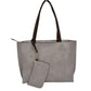 The Soft PU Vegan Leather 2 in-1 Tote Crossbody Handbag with Detachable Wristlet Coin Purse, Best Seller Tote, Handbag has plenty of room to fit all your items, available in a few colours. Handbag also comes with a removable insert bag that doubles as lining to the bag or can be removed and worn as a crossbody bag. This 2 in 1 tote bag is just what the boss lady needs