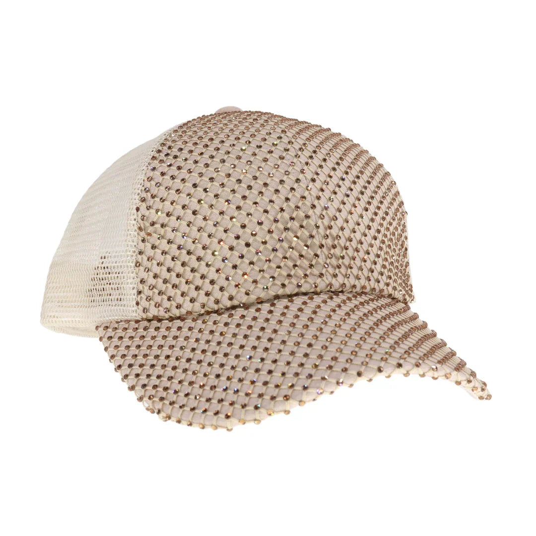 Topaz Rhinestone Adorned C.C Ball Cap offers a sophisticated blend of classic design and subtle sparkle. Expertly embellished with rhinestones, this cap enhances your look with refined elegance while maintaining everyday comfort and durability. Perfect for adding a polished touch to casual wear, it provides both style and sun protection in one versatile accessory.