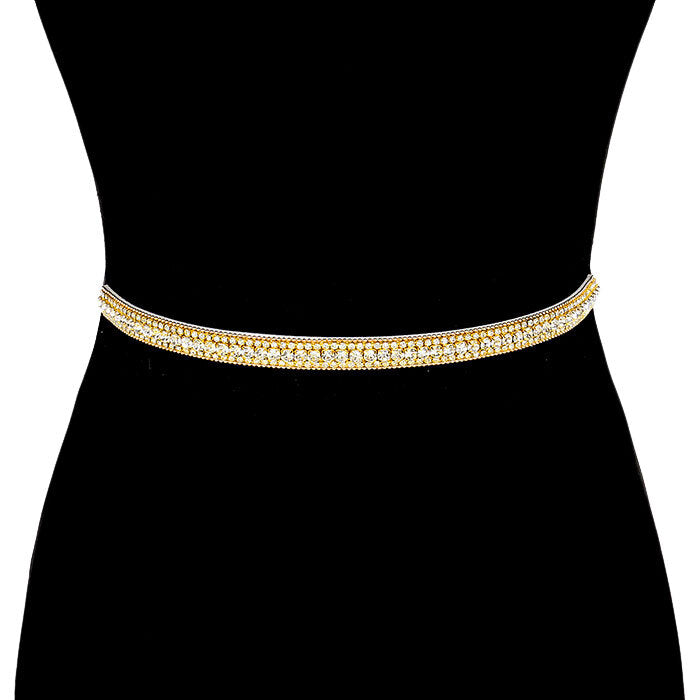 Gold Felt Back Rhinestone Ribbon Sash Crystal Bridal Wedding Belt Headband Tie, timeless selection, sparkling rhinestone crystal Bridal Belt Sash, is exceptionally elegant, adding an exquisite detail to your wedding dress. Tie on your hair for a glamorous, beautiful headband elevating your hairdo on your super special day.
