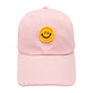 Ready for action in the sunshine, this Smile Accented Pink Baseball Cap will keep you cool like a cucumber! Keep the sun off your face and your style on point with this sturdy and adjustable cotton cap! Get your sunny day swag on with this rockin' headgear! Perfect Birthday gift, Anniversary, Valentine's Day gift.